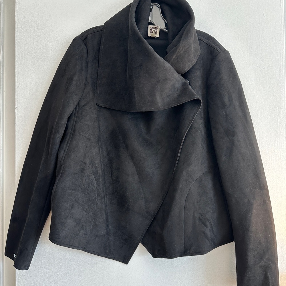 Anne Klein Asymmetrical Black Women's Jacket